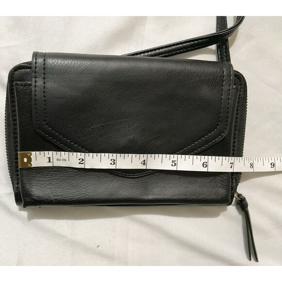 Women's Wallet with Strap, Black - Picture 5 of 6